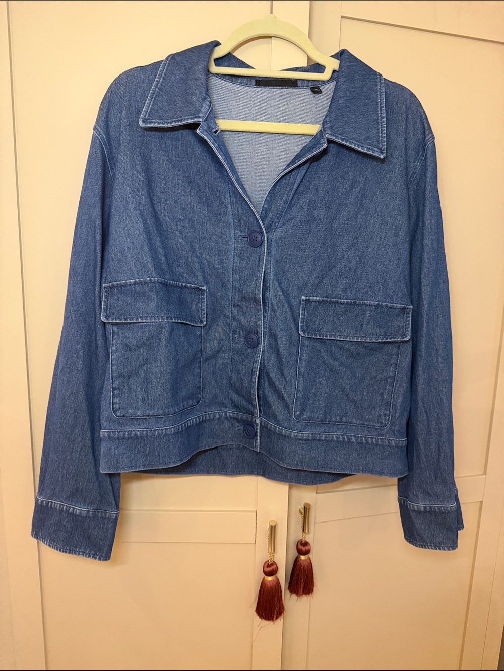 Uniqlo Medium Blue Denim Button-Front Jacket